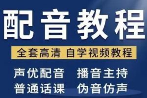 配音怎么学？配音培训教学视频教程，教你从零开始学配音